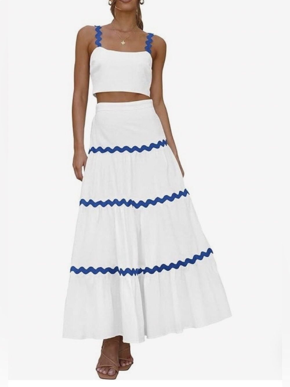 Endless Moon Ric Rac Maxi Skirt Set - Picture 4 of 6